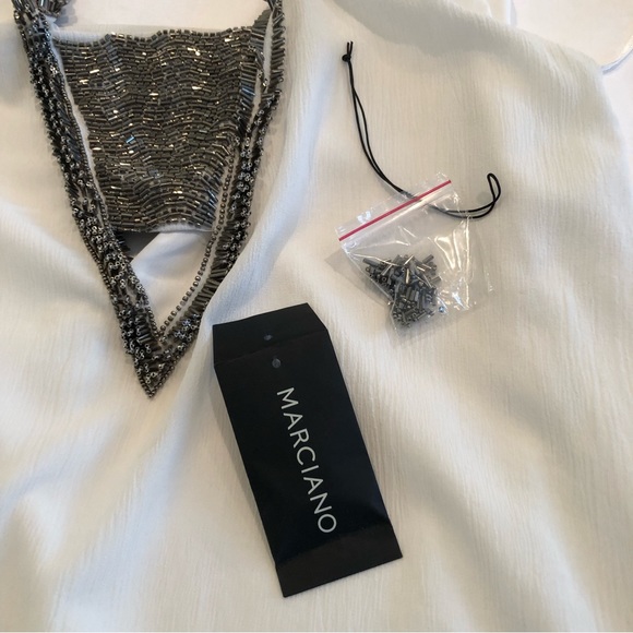 Marciano White Embellished Cami  - Size S - Picture 13 of 13